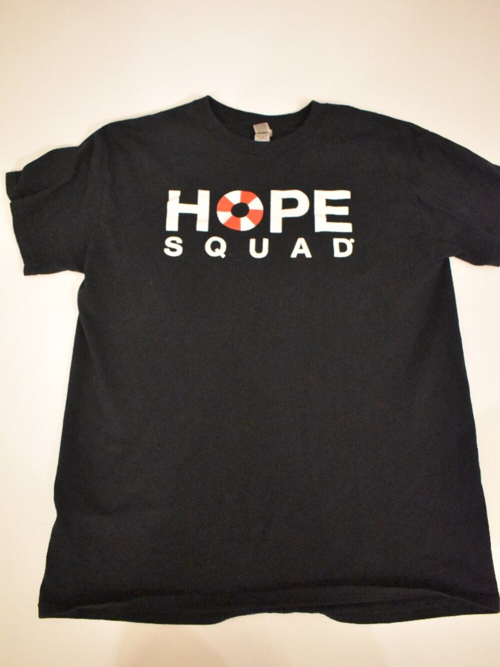 Hope Squad Graphic T-Shirt Black Size MEDIUM Cotton Mental Health Awareness Tee